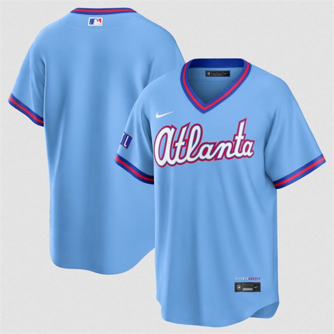Men's Powder Blue Atlanta Braves Blank 2026 City Connect Stadium Stitched Baseball Jersey